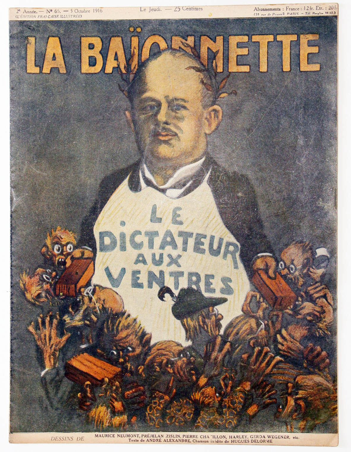 Revue Satirique - La BaÏonnette - Octobre 1916 - Numéro 65 - Guerre 14/18