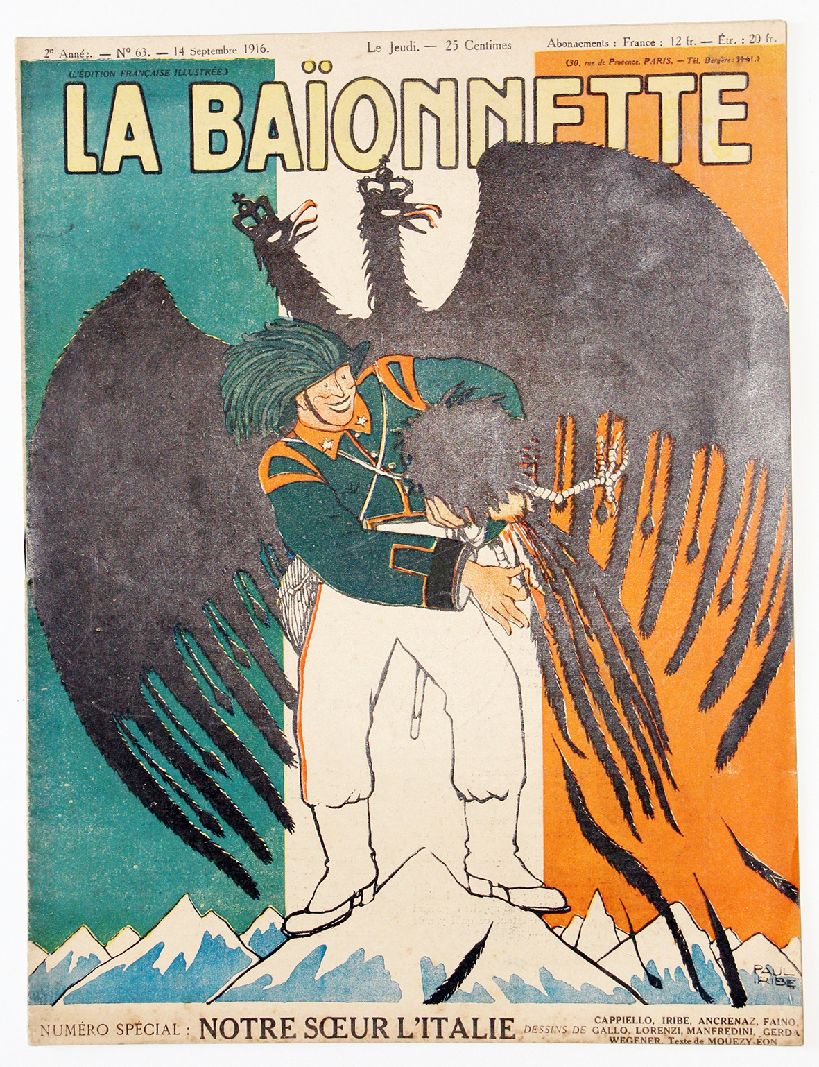 Revue Satirique - La BaÏonnette - Septembre 1916 - Numéro 63 - Guerre 14/18