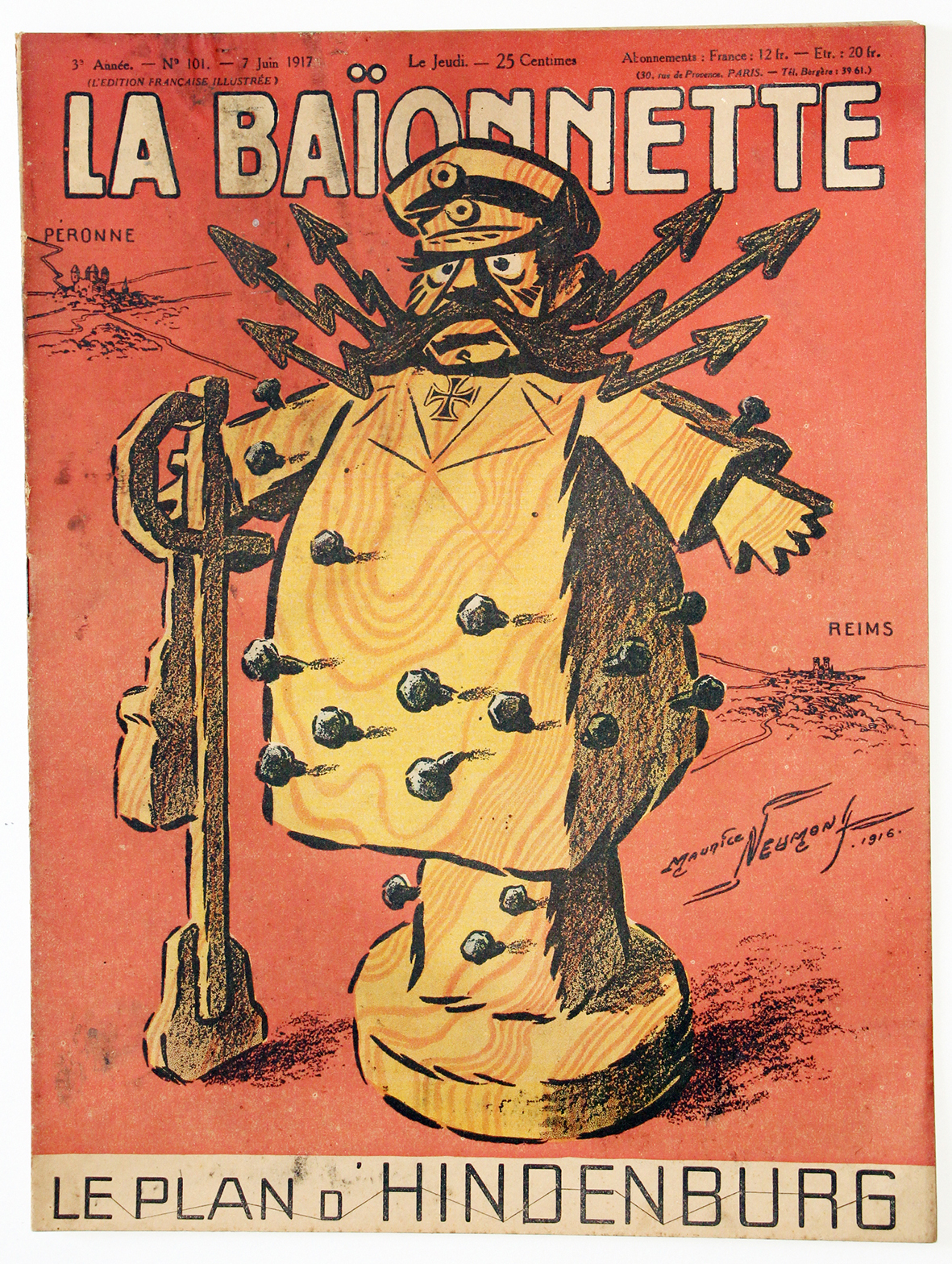 Revue Satirique - La BaÏonnette - Juin 1917 - Numéro 101 - Guerre 14/18