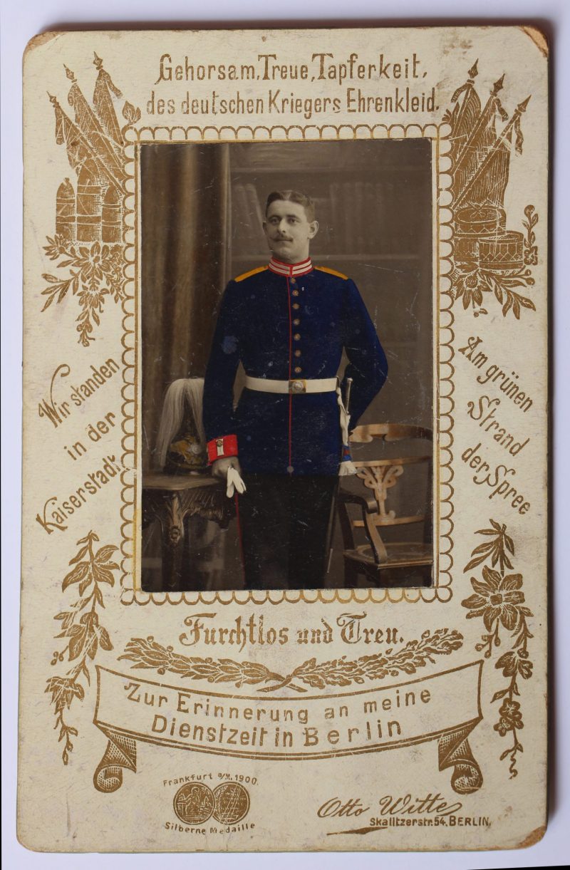 CDV militaire Garde Impériale Allemagne 1898/1900 Uniforme Couleur