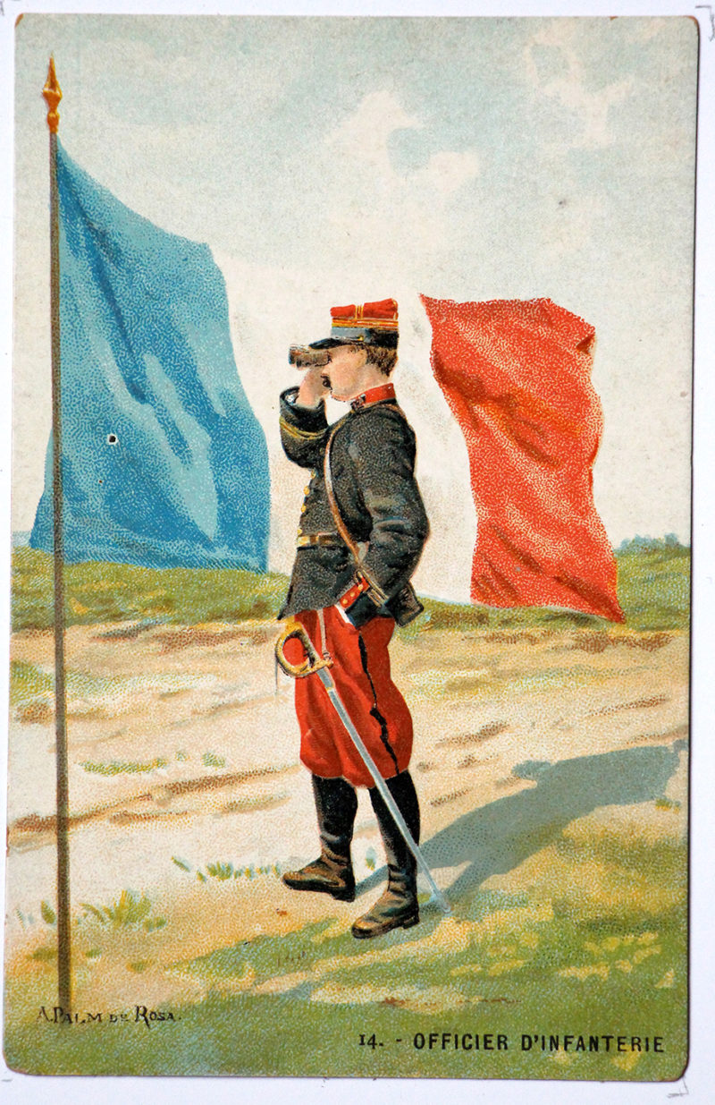 Série 48 cartes uniforme Armée Française 3éme République - 1900