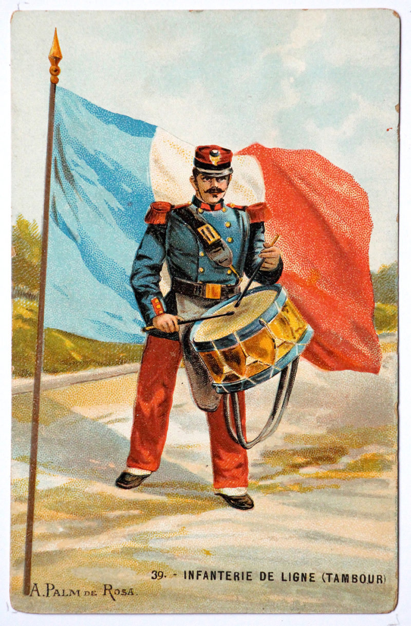 Série 48 cartes uniforme Armée Française 3éme République - 1900