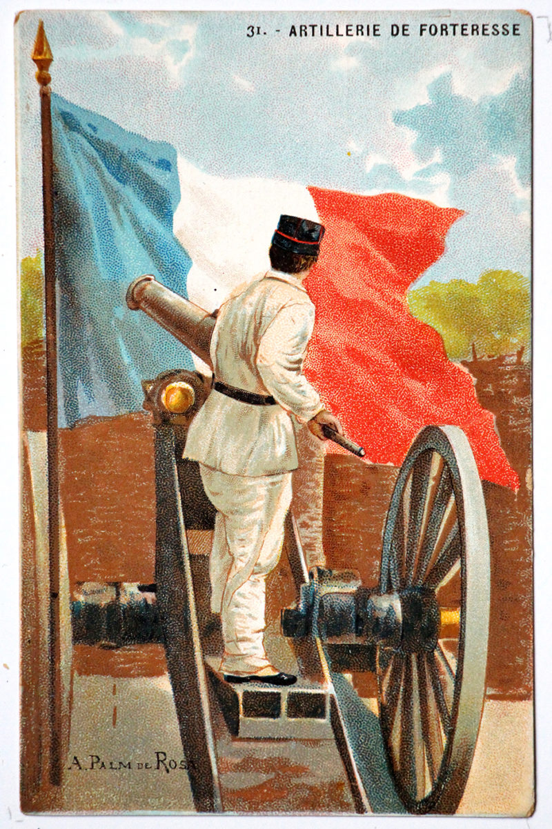 Série 48 cartes uniforme Armée Française 3éme République - 1900