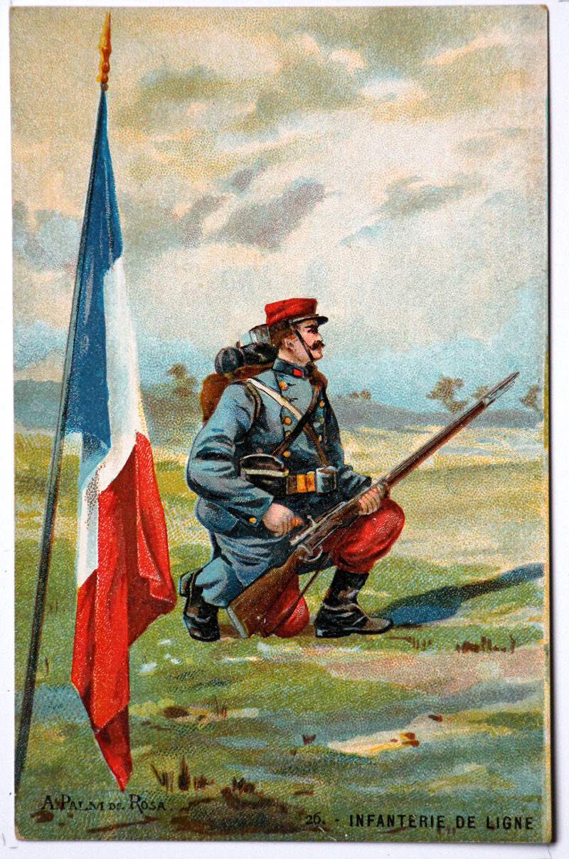 Série 48 cartes uniforme Armée Française 3éme République - 1900