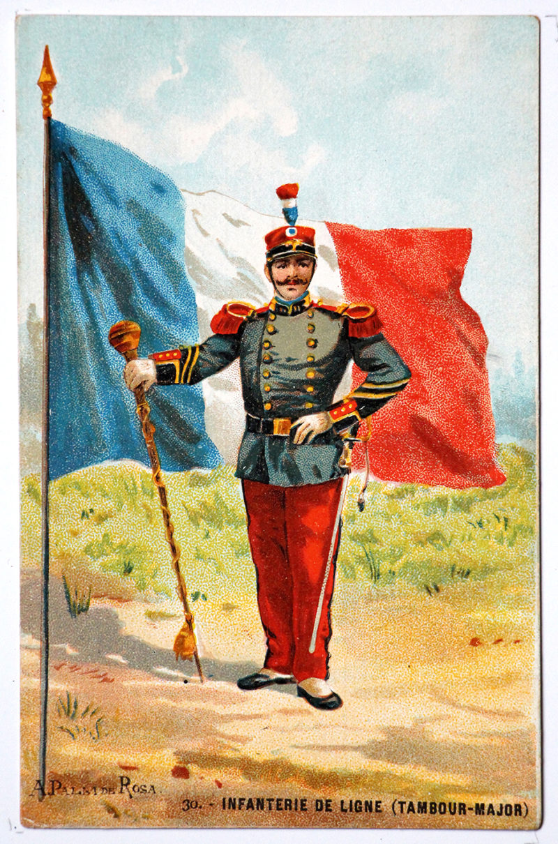 Série 48 cartes uniforme Armée Française 3éme République - 1900