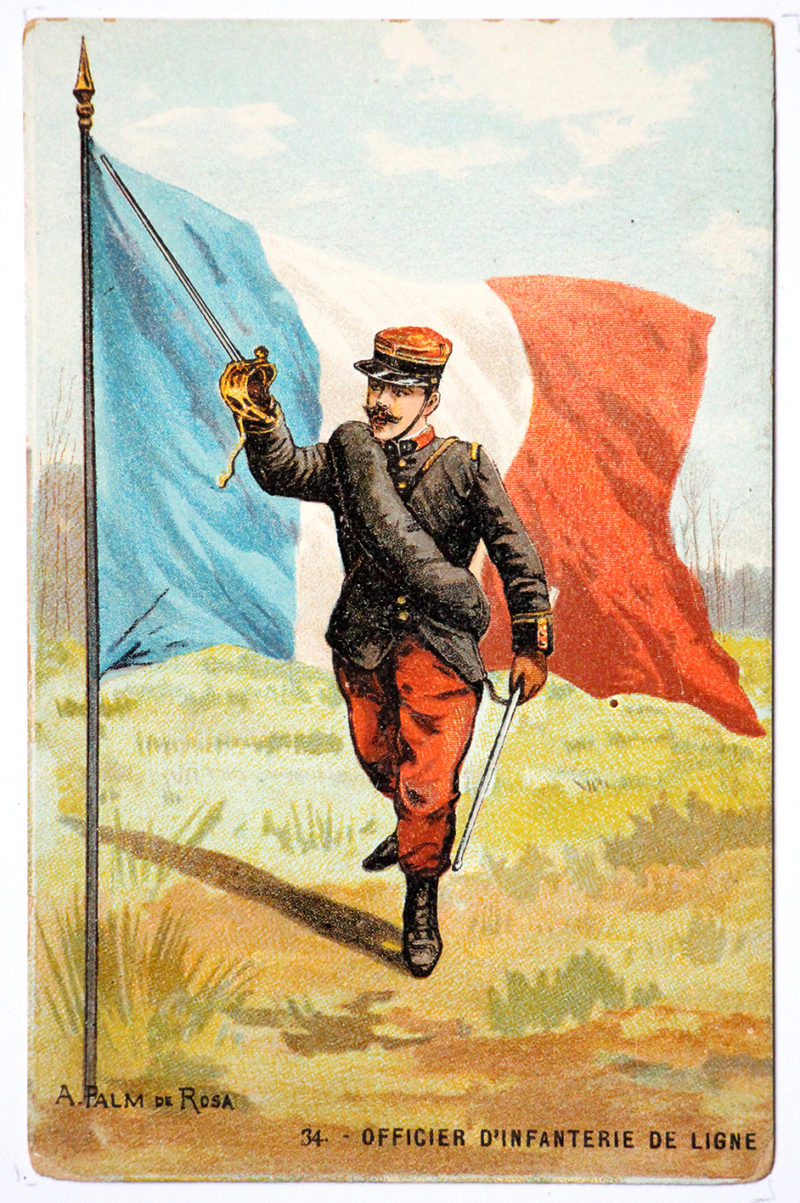 Série 48 cartes uniforme Armée Française 3éme République - 1900