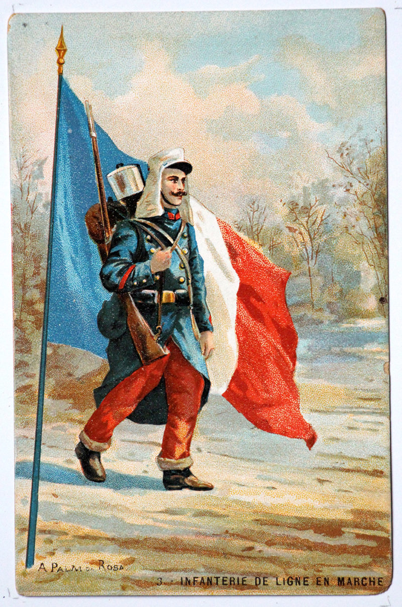 Série 48 cartes uniforme Armée Française 3éme République - 1900