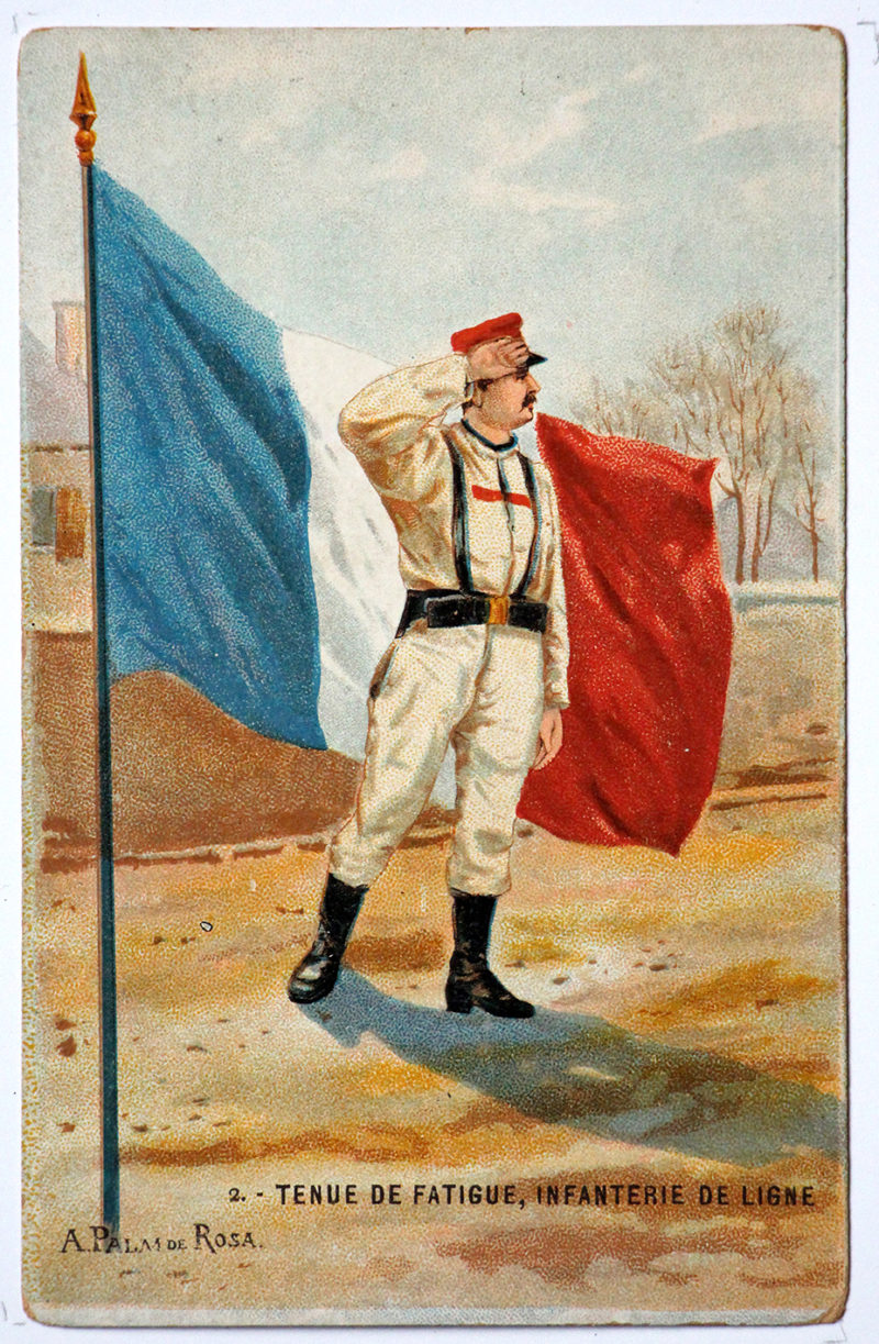 Série 48 cartes uniforme Armée Française 3éme République - 1900