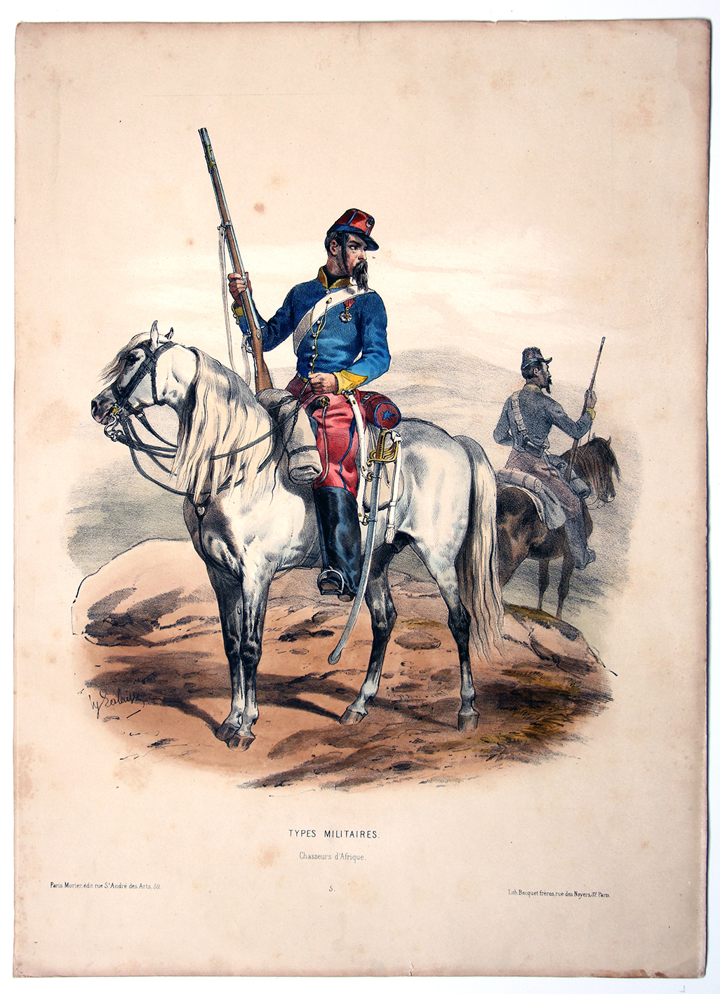 Uniforme Second Empire Chasseur d'Afrique - François Hippolyte Lalaisse