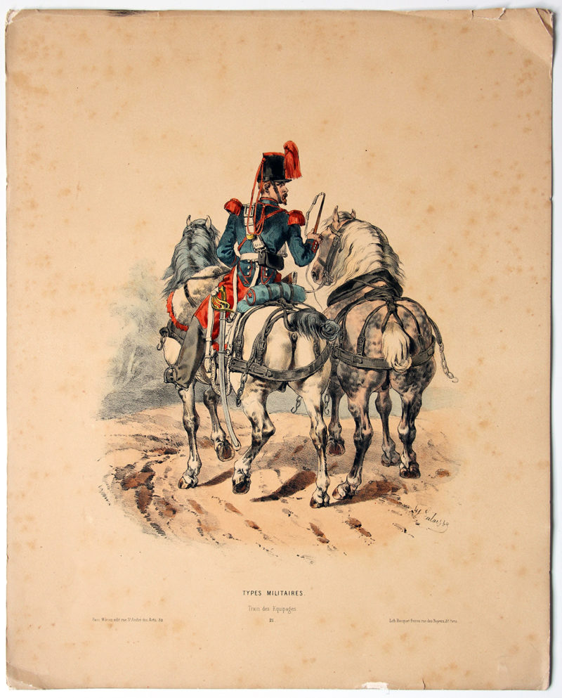 Uniforme Second Train des Equipages - François Hippolyte Lalaisse