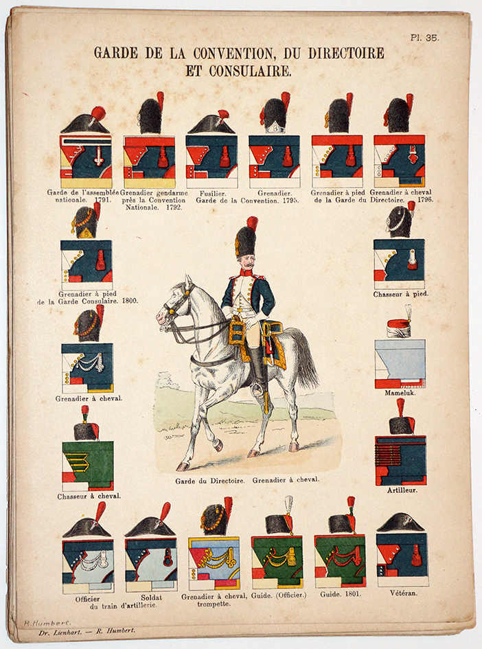 Lienhardt et Humbert - Uniformes de l'armée Française - TomeIII - Pl35 - Garde Des Consuls Directoire