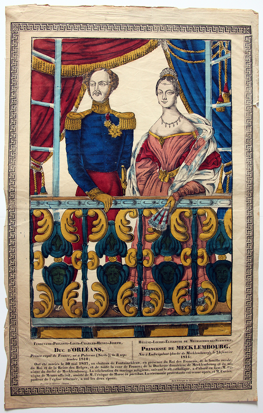 Grande Imagerie Pellerin - Duc D'Orléans / Princesse de Mecklembourg Mariage
