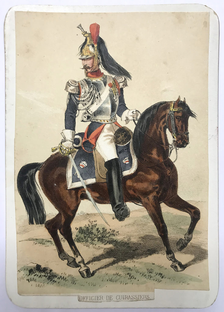 Uniforme de l'armée Second Empire Carte illustrée Couleur rehaussée