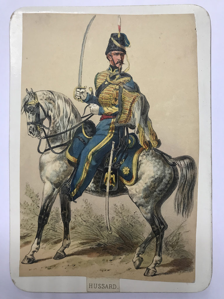 Uniforme de l'armée Second Empire Carte illustrée Couleur rehaussée