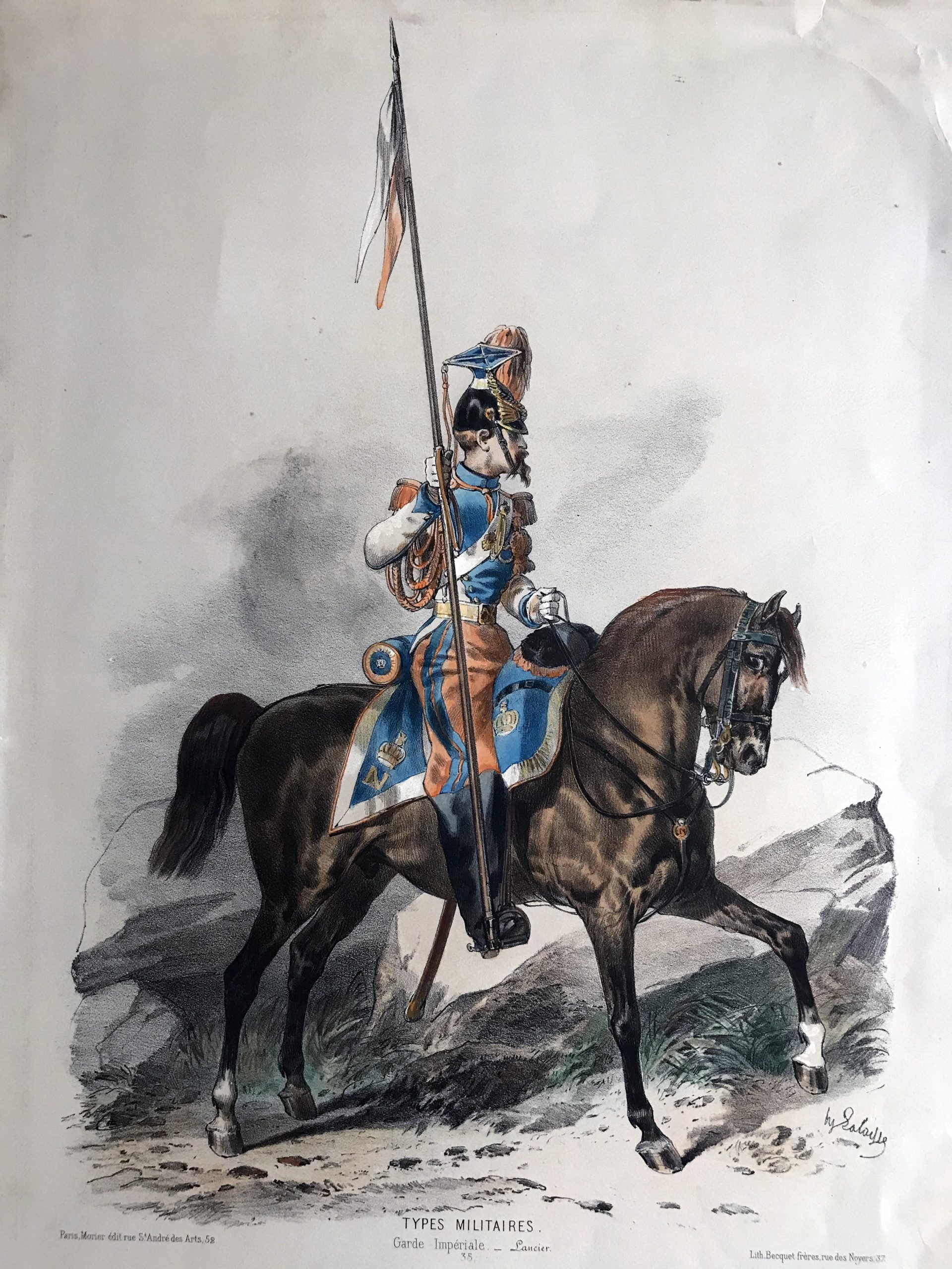 Uniforme Second Empire Lancier de la Garde - François Hippolyte Lalaisse