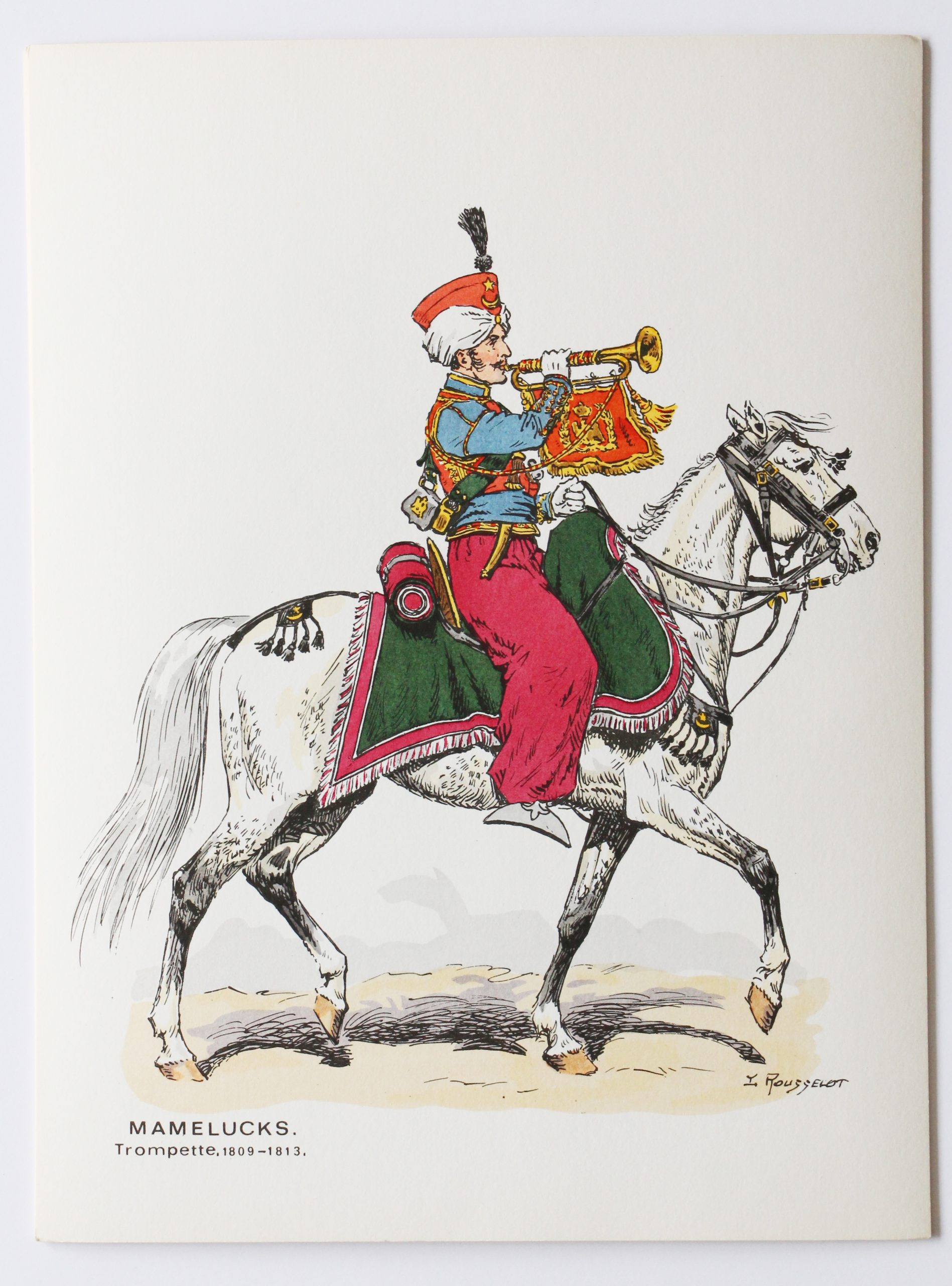 Soldats d'autrefois - Mamelucks 1801/1814 - Lucien Rousselot - 1er Empire - Napoléon - 6 planches au pochoir Soldats d'autrefois - Mamelucks 1801/1814 - Lucien Rousselot - 1er Empire - Napoléon - 6 planches au pochoir