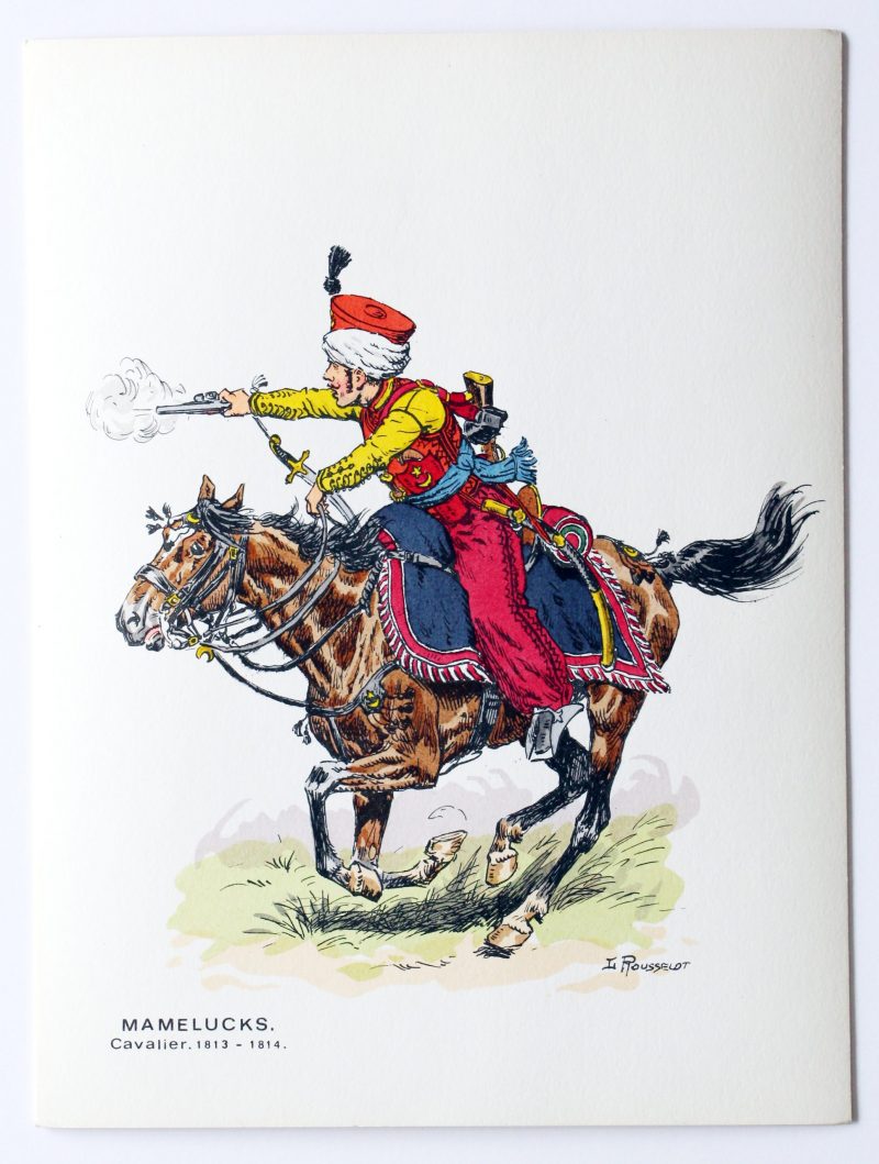 Soldats d’autrefois – Mamelucks 1801/1814 – Lucien Rousselot – 1er Empire – Napoléon – 6 planches au pochoir Soldats d'autrefois - Mamelucks 1801/1814 - Lucien Rousselot - 1er Empire - Napoléon - 6 planches au pochoir
