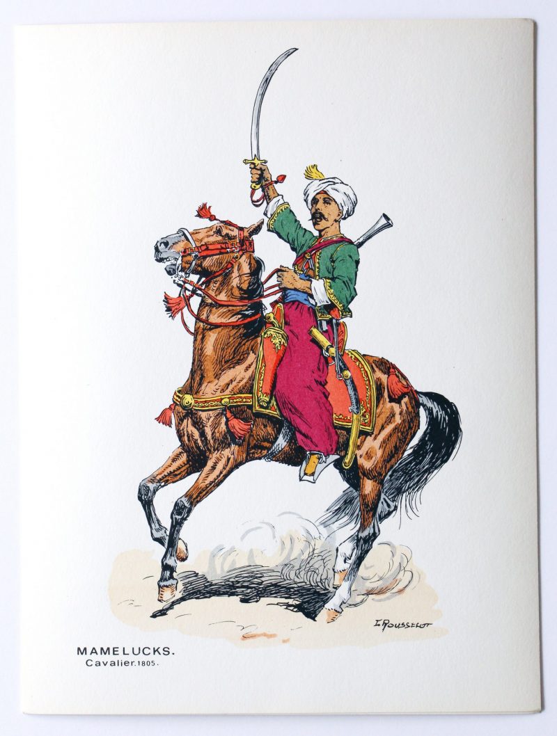 Soldats d’autrefois – Mamelucks 1801/1814 – Lucien Rousselot – 1er Empire – Napoléon – 6 planches au pochoir Soldats d'autrefois - Mamelucks 1801/1814 - Lucien Rousselot - 1er Empire - Napoléon - 6 planches au pochoir