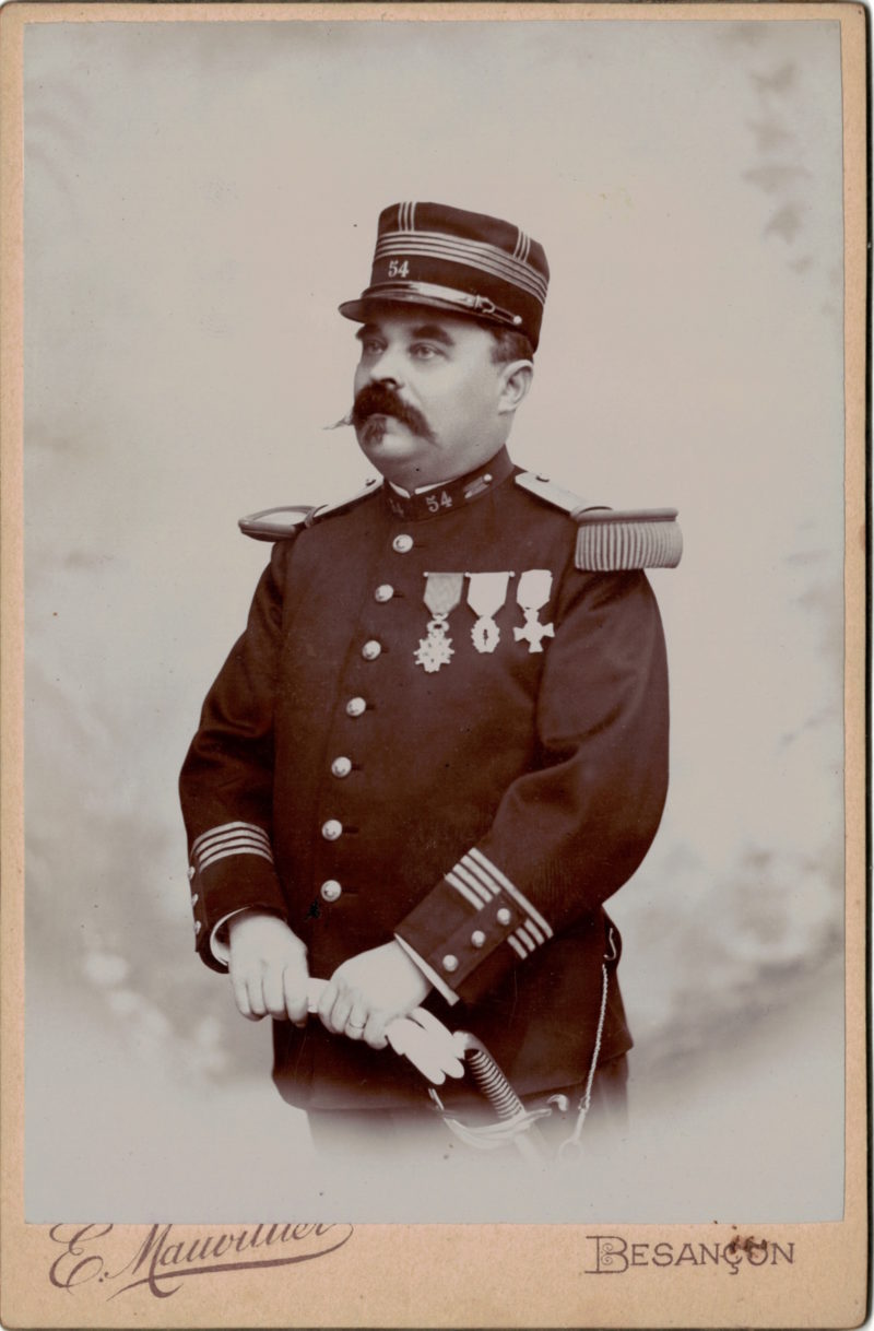 CDV BERTHAULT À ANGERS : Officier Infanterie Second Empire - Carte De Visite Ancienne