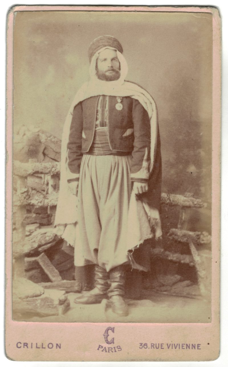 CDV Soldat Français - Armée Spahis - Uniforme - 3éme République - Décoration Nichan Iftikhar