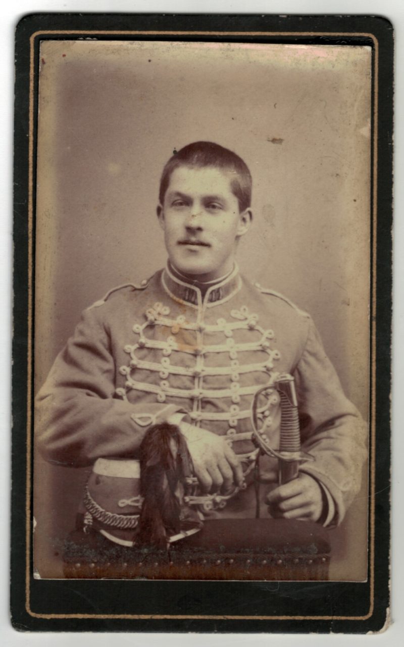 CDV Soldat Français - Armée Hussard - Uniforme - 3éme République - Sabre - Shako