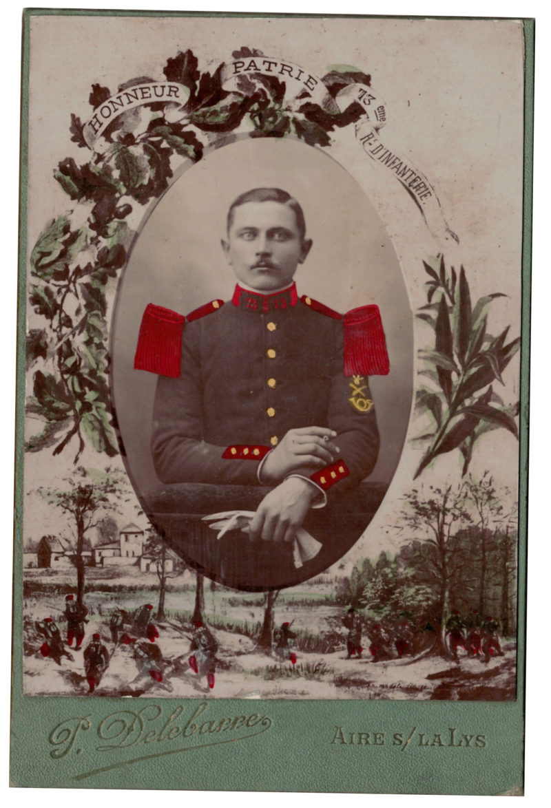 Carte CDV photo - Grand format - Soldat Infanterie République - 73eme Régiment