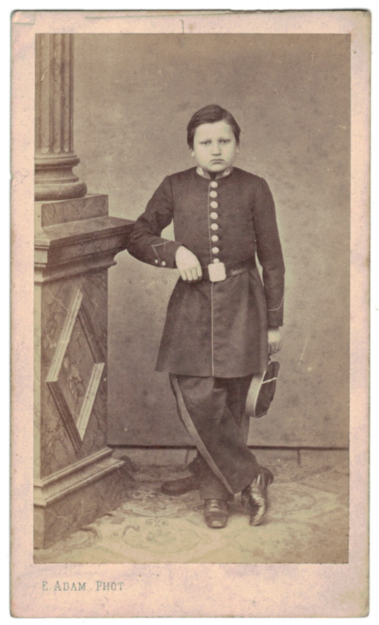 CDV Enfant de troupe ou école militaire - Uniforme - 2nd empire - Colmar -