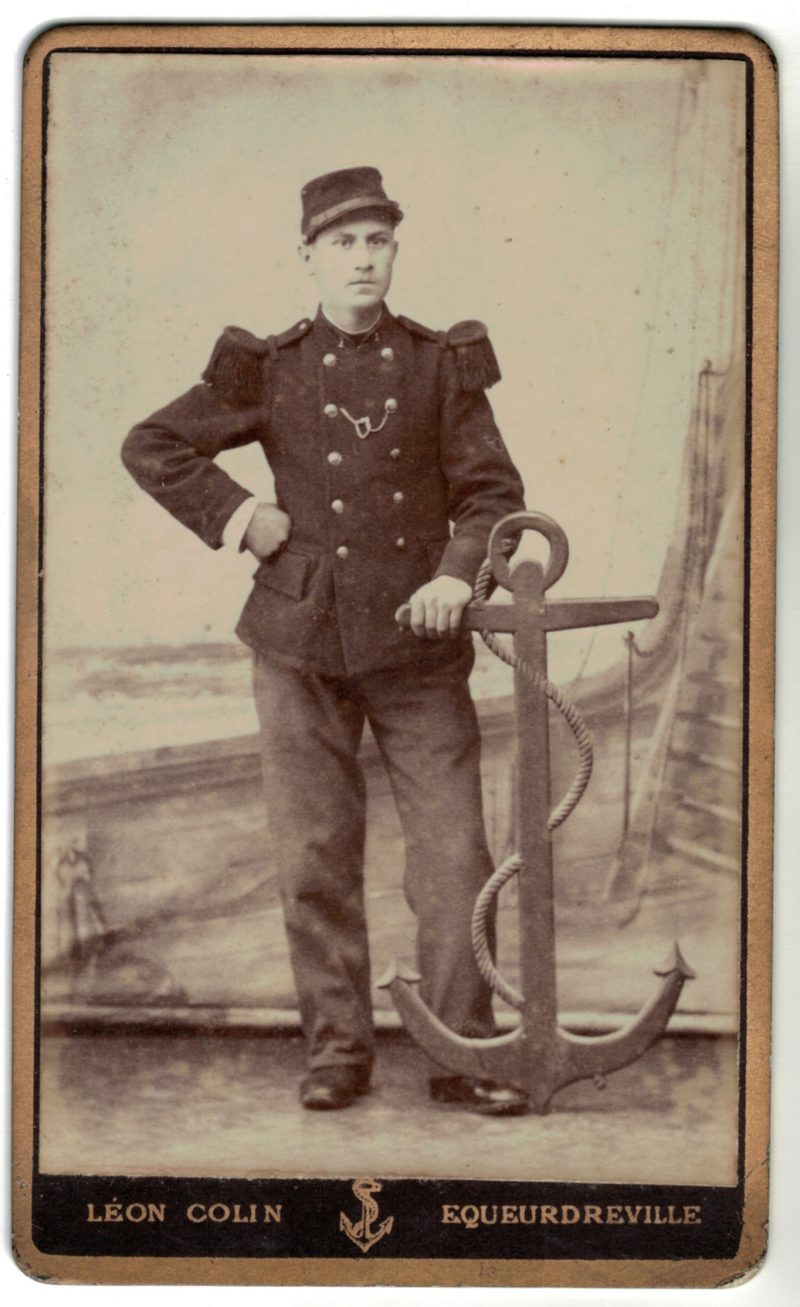 CDV Soldat Français - Armée Infanterie de marine - Uniforme - 3éme République - Equeurdreville / Cherbourg