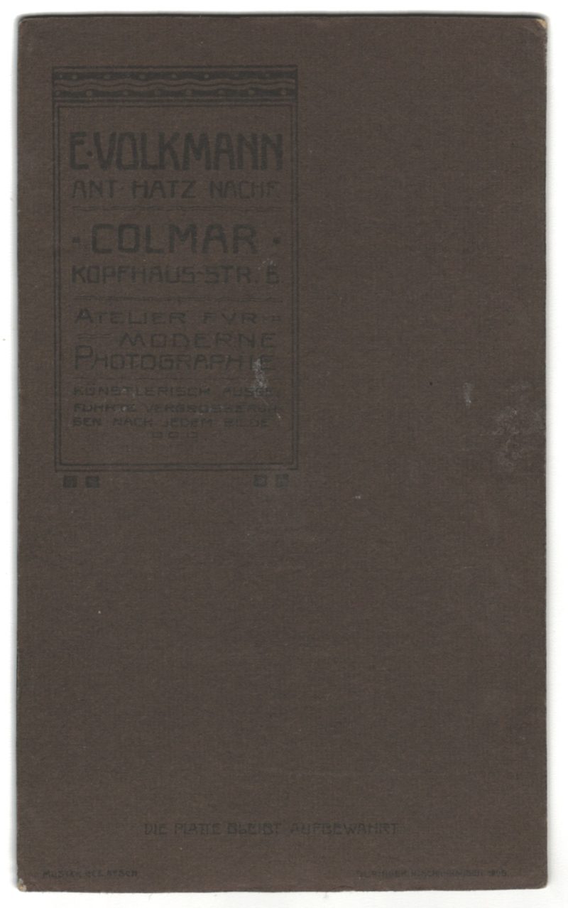 CDV Soldat Allemand Gefreiter - Armée Cavalerie - Grande tenue - Casque a pointe - Chasseur à Cheval 1905 - Mounted Jäger Régiment n°3