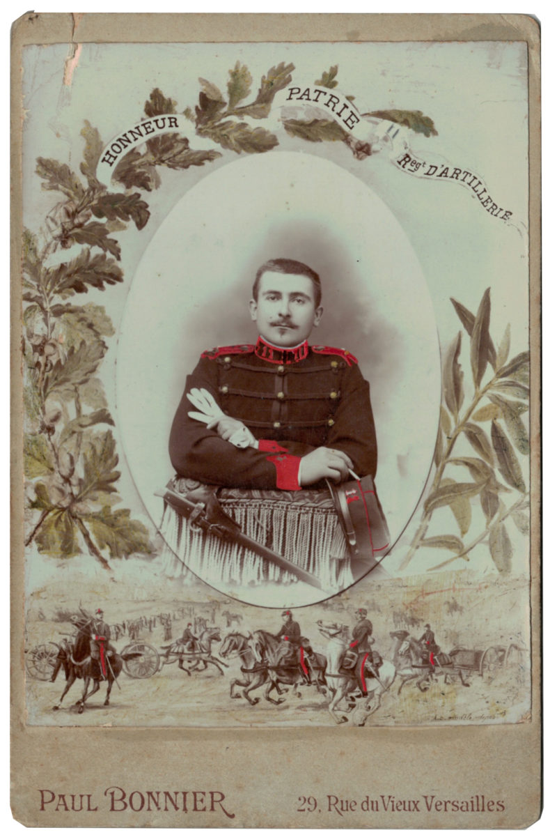 Carte CDV photo - Grand format - Soldat Artillerie 3 République - 11 Régiment - Versailles