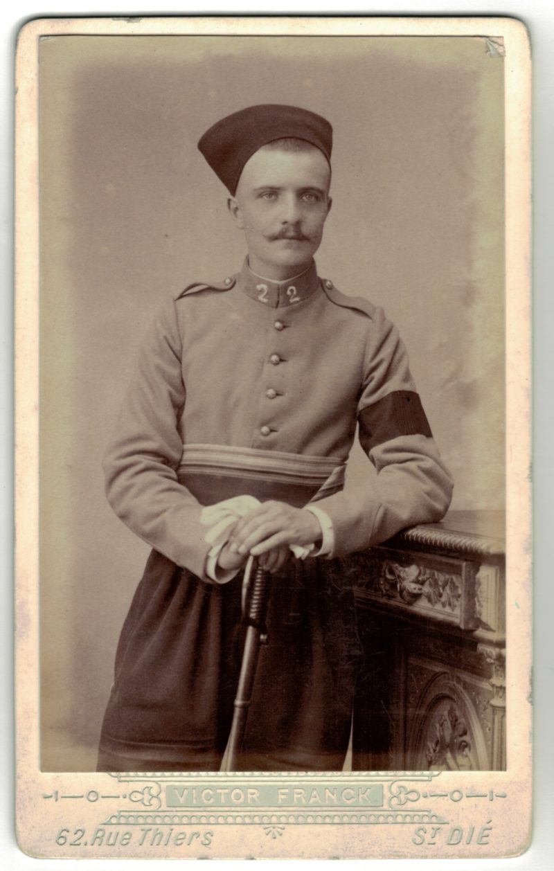 CDV Soldat Français - Armée Chausseur d'Afrique- Uniforme - 3éme République