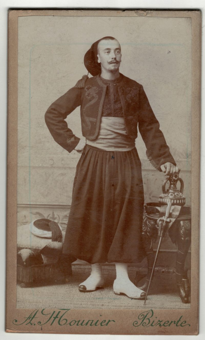 CDV Soldat Français - Armée Zouave - Uniforme - 3éme République - Bizerte