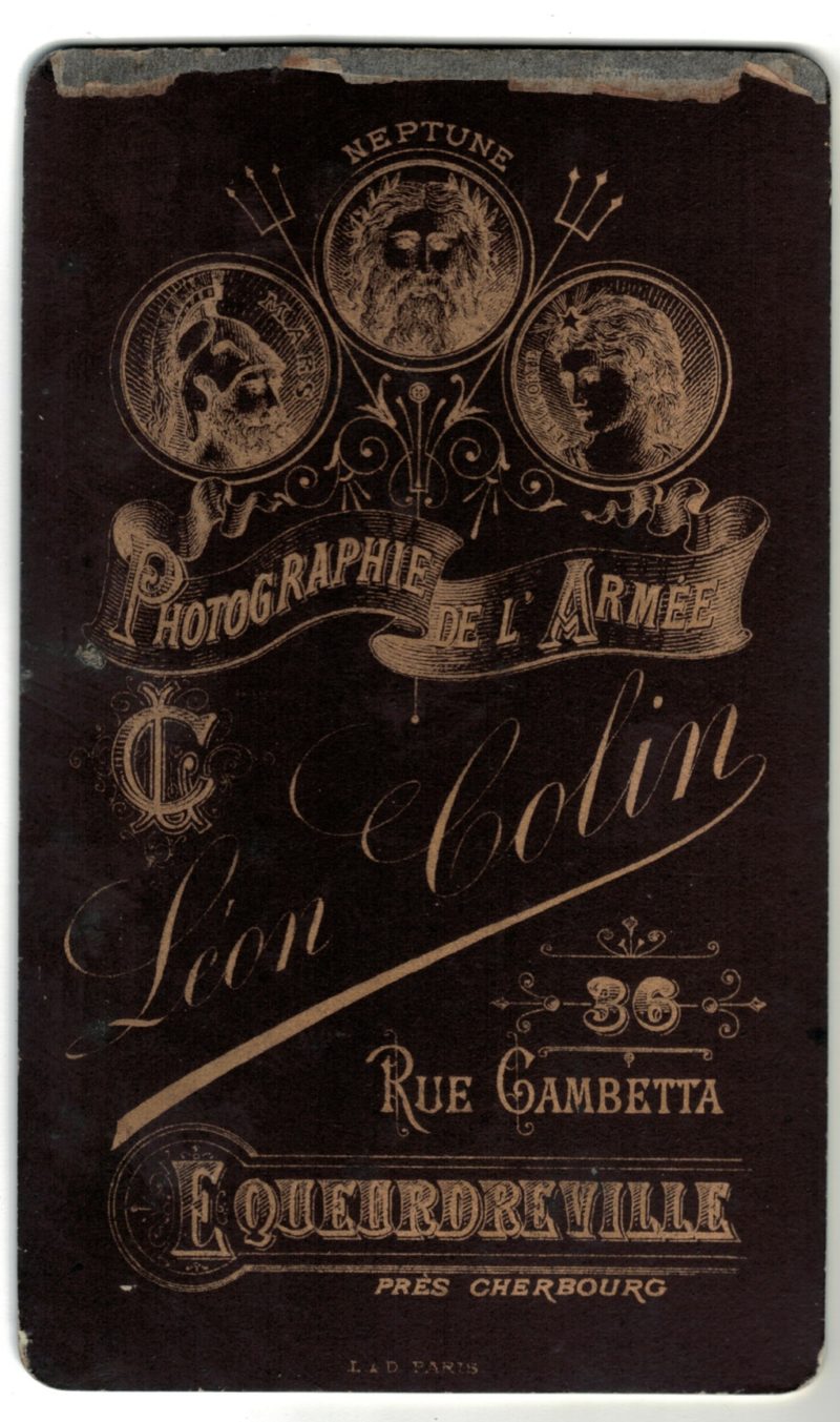 CDV Soldat Français - Armée Infanterie de marine - Uniforme - 3éme République - Equeurdreville / Cherbourg