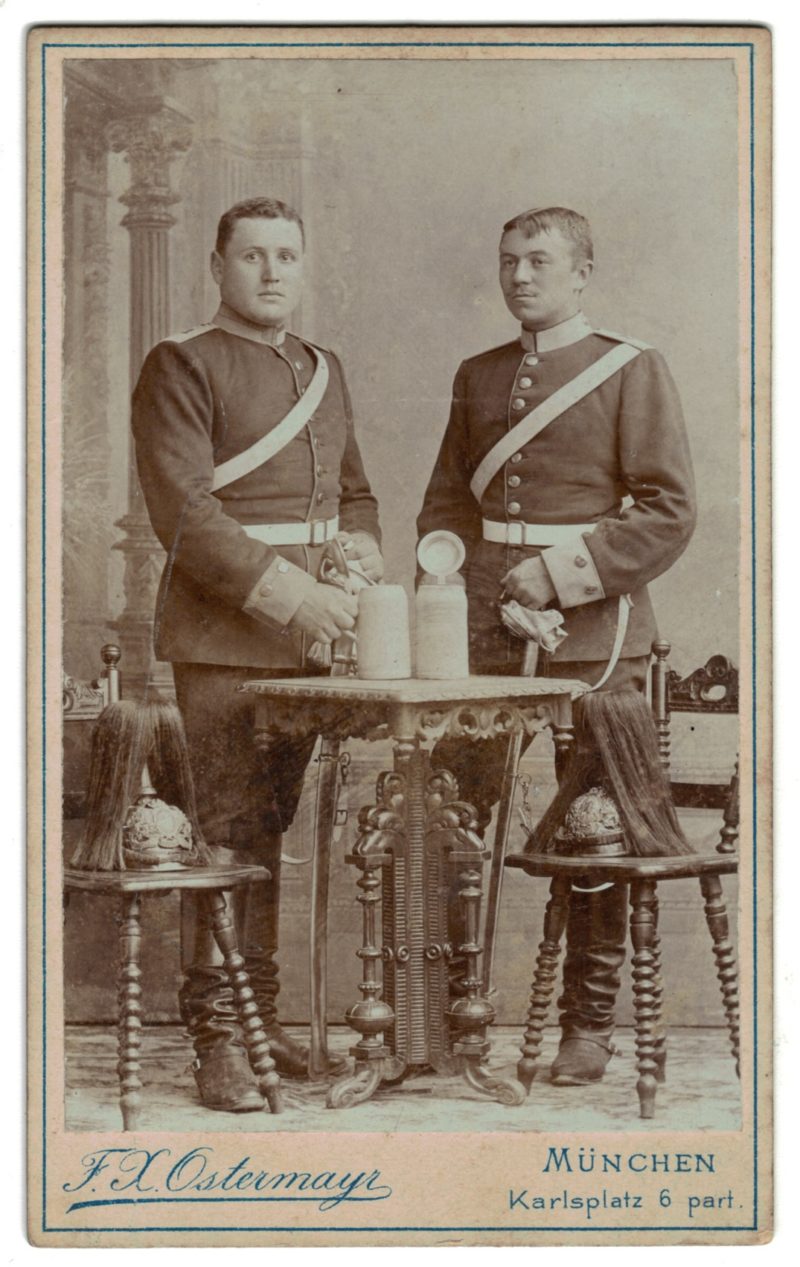 CDV_soldat_prussien_cavalerie_artillerie_XIX