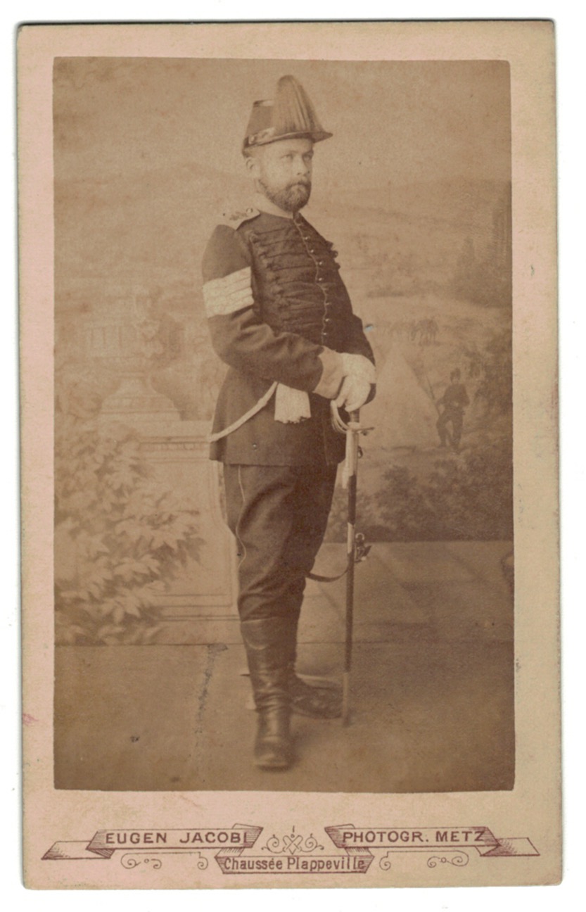 CDV Soldat Allemand / Alsacien - Armée Infanterie Régiment N°92 - Grande tenue - Brunswick - Metz - Photographe Jacobi 1880
