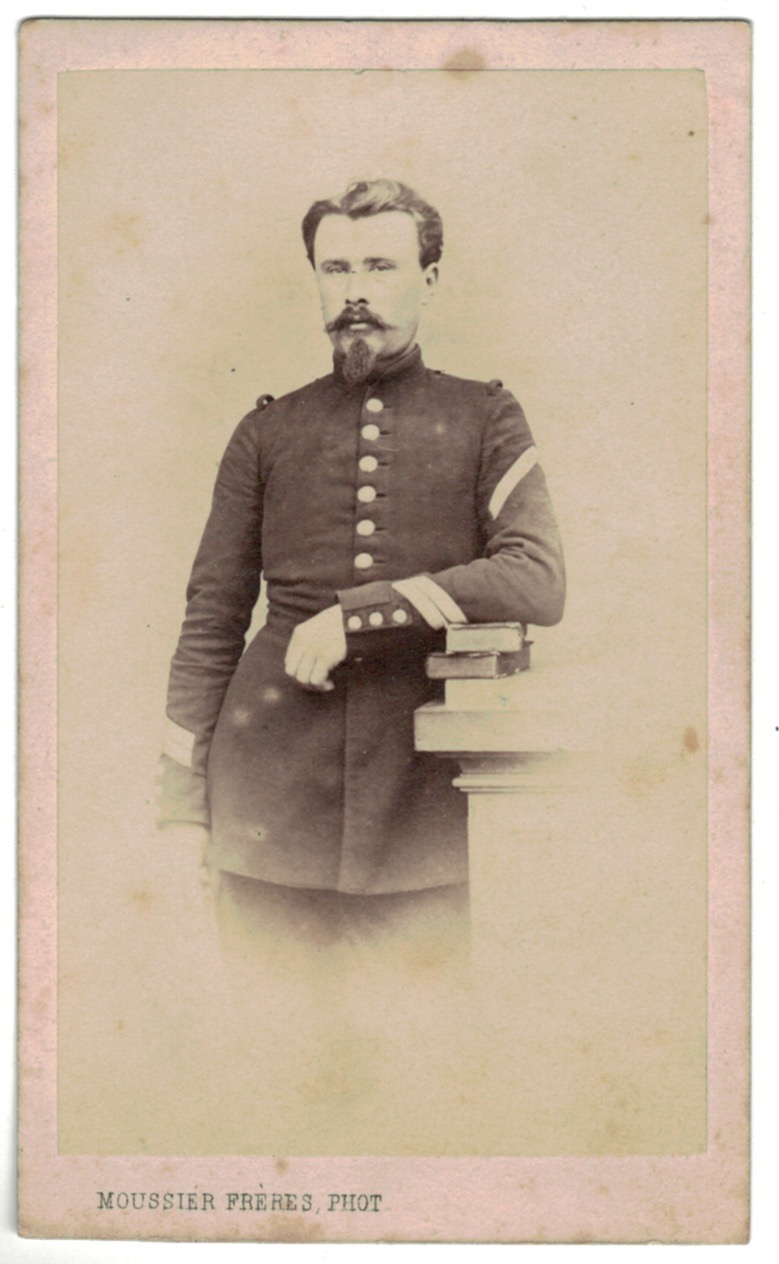 CDV Soldat Français - Infanterie - Uniforme - 2nd empire - Sabre - Shako