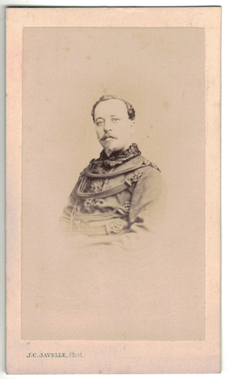 CDV Soldat Français - Cavalerie- Officier - Uniforme - 2nd empire - Prisonnier - Bâle Suisse