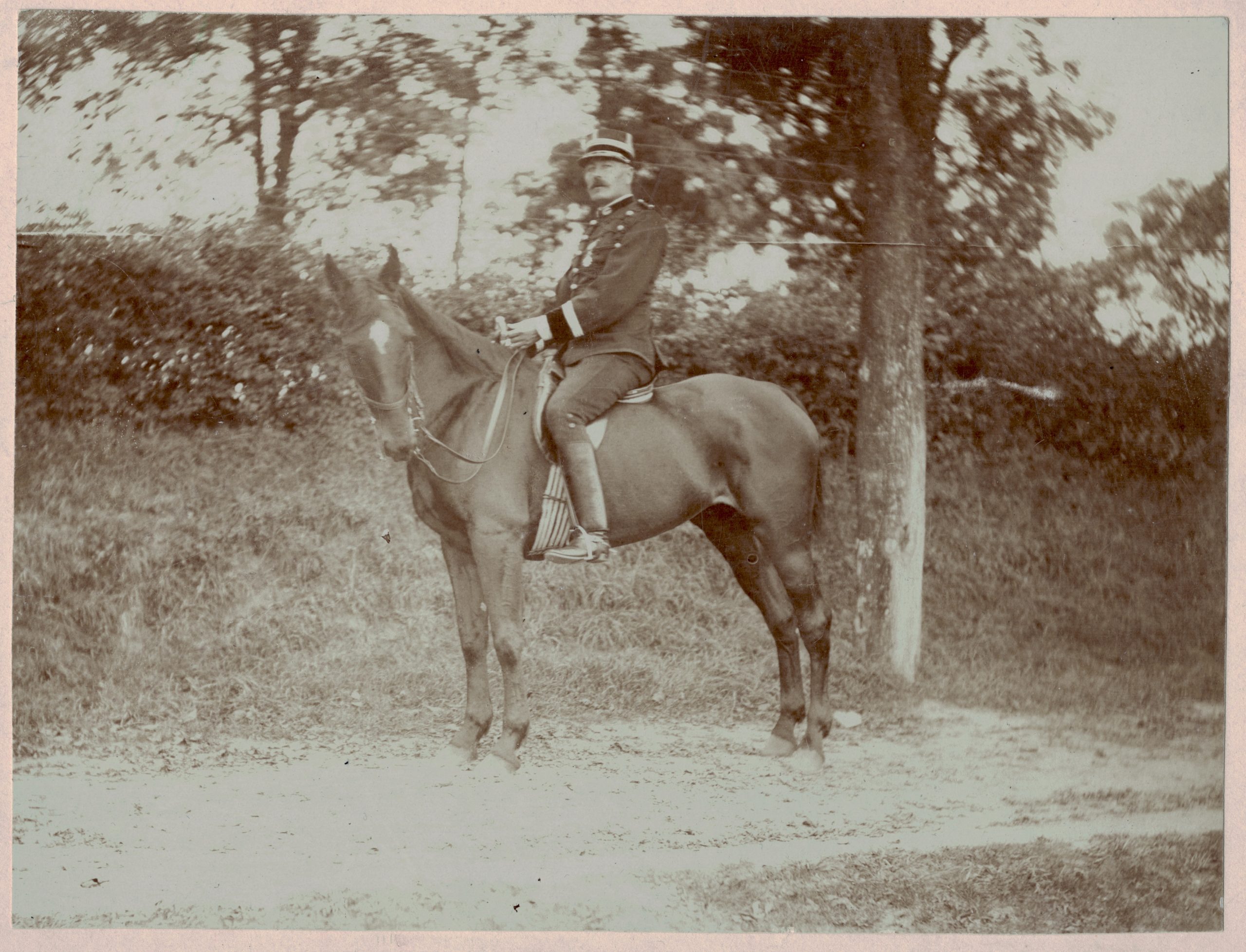 Photo militaire cavalier dolman brandebourg infanterie médecin