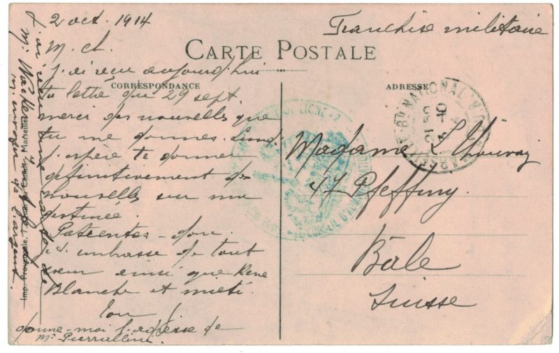 4 Cartes Postale France Lithographie - iconographie 14/18 - Parodie - Caricature - Prusse - Casque à pointe - 1914