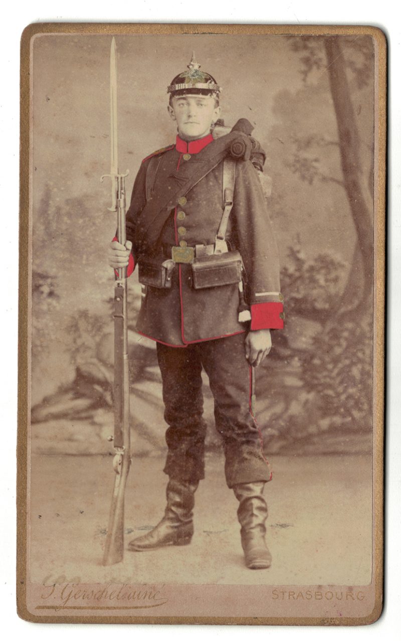 CDV Soldat Allemand / Strasbourg / Infanterie / S.Gerschelainé