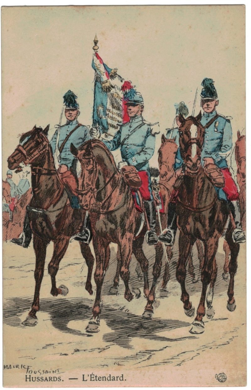 Série 2 Cartes Postale - Maurice Toussaint - Hussards 14/18 - Uniforme - 3ème République - Cavalerie