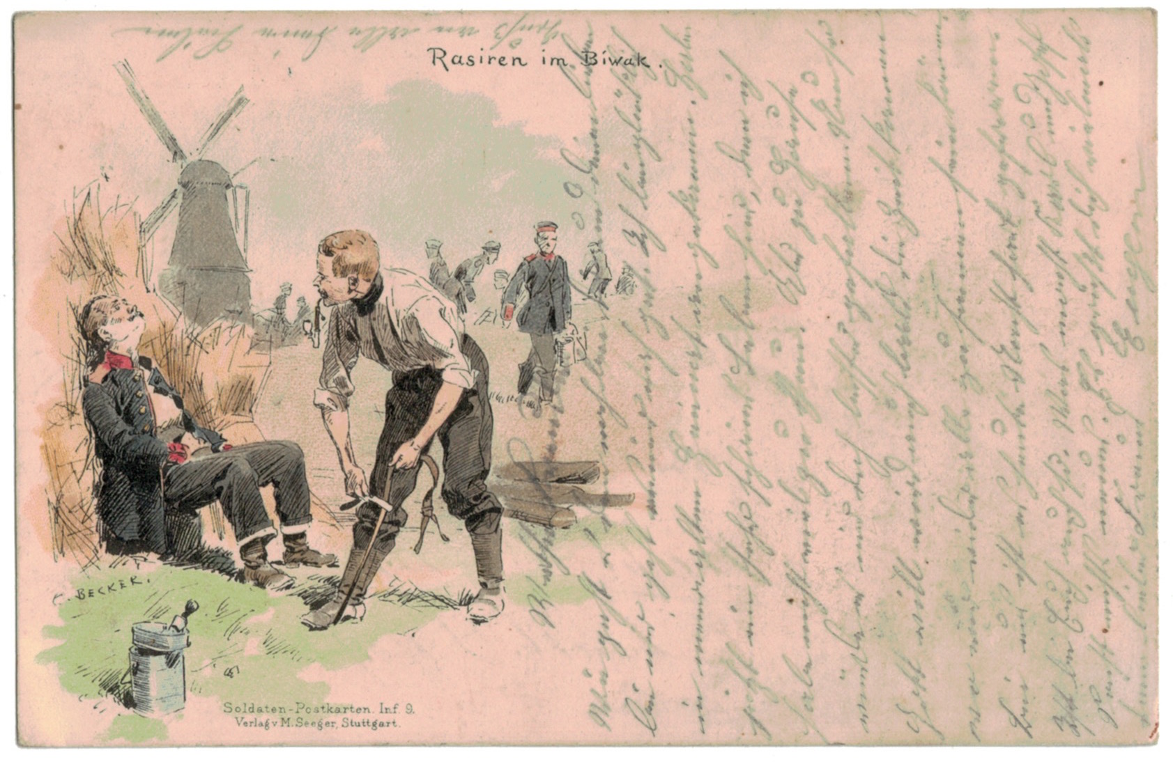 1 Carte Postale - Armée Allemande en campagne - Gruss von - Manövre - 1914 - Arlon Belgique