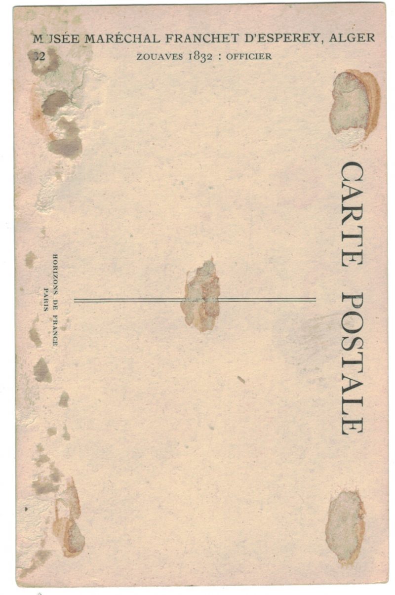 Série 19 Cartes Postale - Armée Française en campagne Algerie - MUSEE MARECHAL FRANCHET D'ESPEREY ALGER
