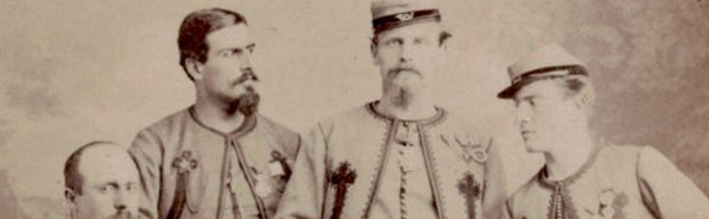Zouaves Pontificaux et Volontaires de l’Ouest. Cartes de visite 1861 / 1871. Photographies anciennes.