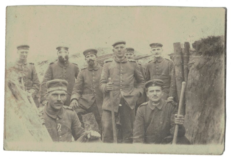 Photo papier originale - Infanterie 14/18 - Allemagne - Tranchée - Front