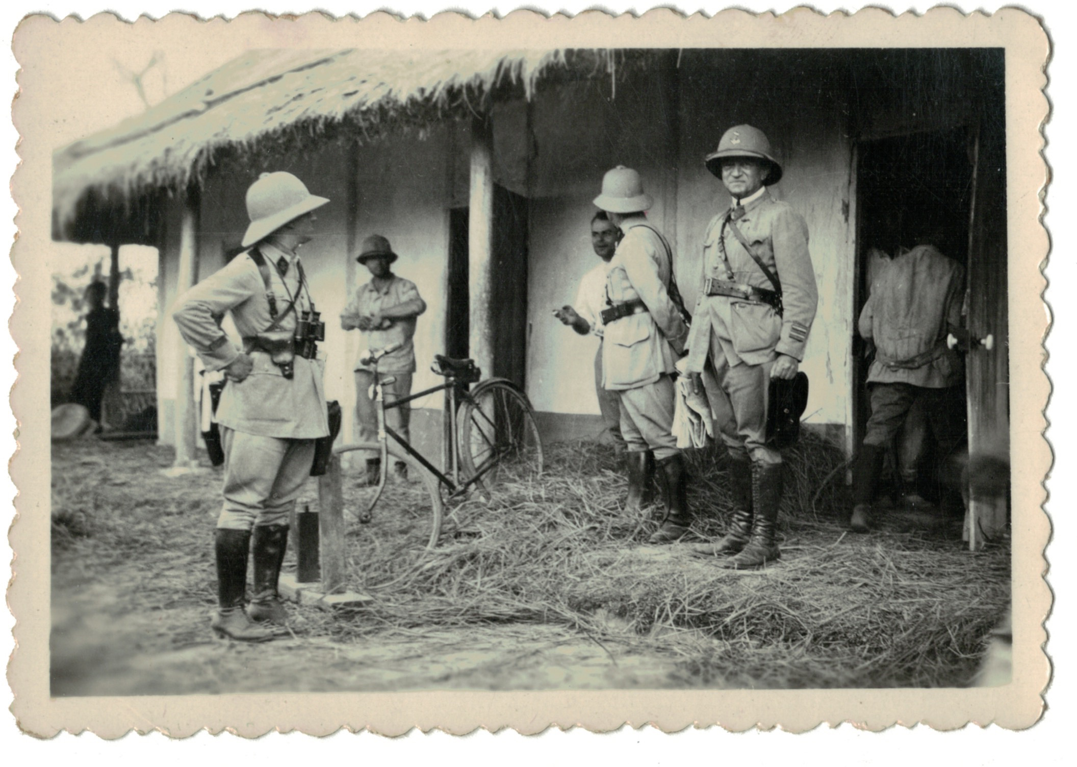 3 Photos papier originale - Infanterie Coloniale - Orient - Coloniale - 1939 - Vietnam - Haiphong