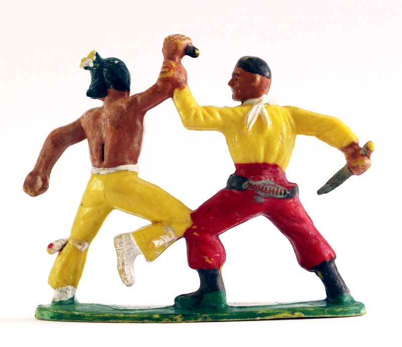 Figurine Starlux Indien Tam Tam Plaine Cowboy Combat