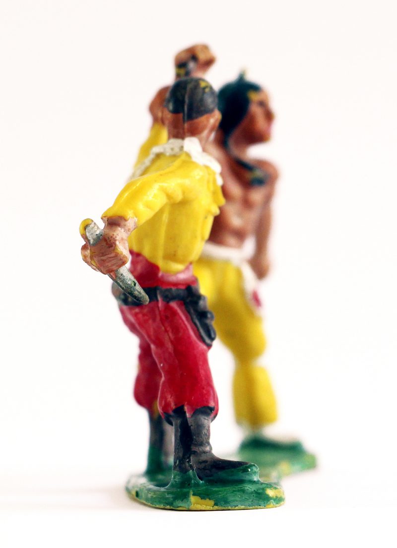 Figurine Starlux Indien Tam Tam Plaine Cowboy Combat