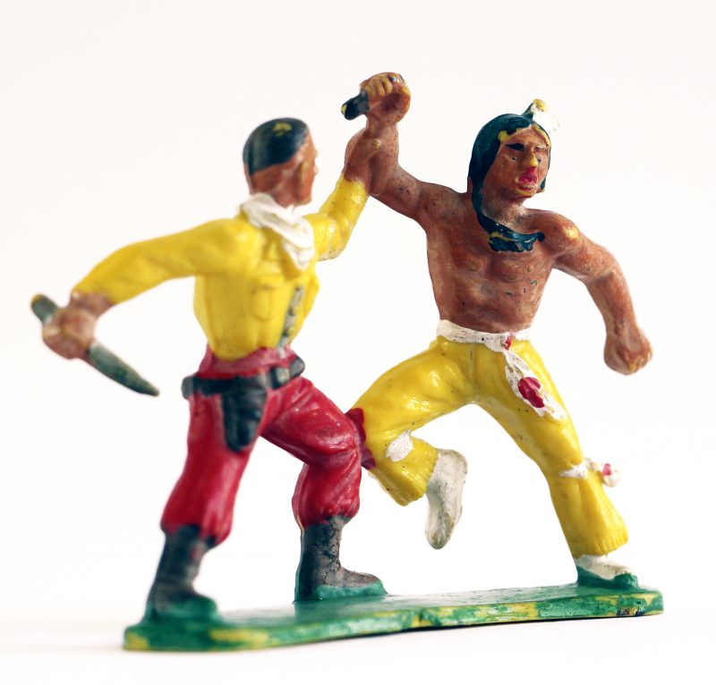 Figurine Starlux Indien Tam Tam Plaine Cowboy Combat