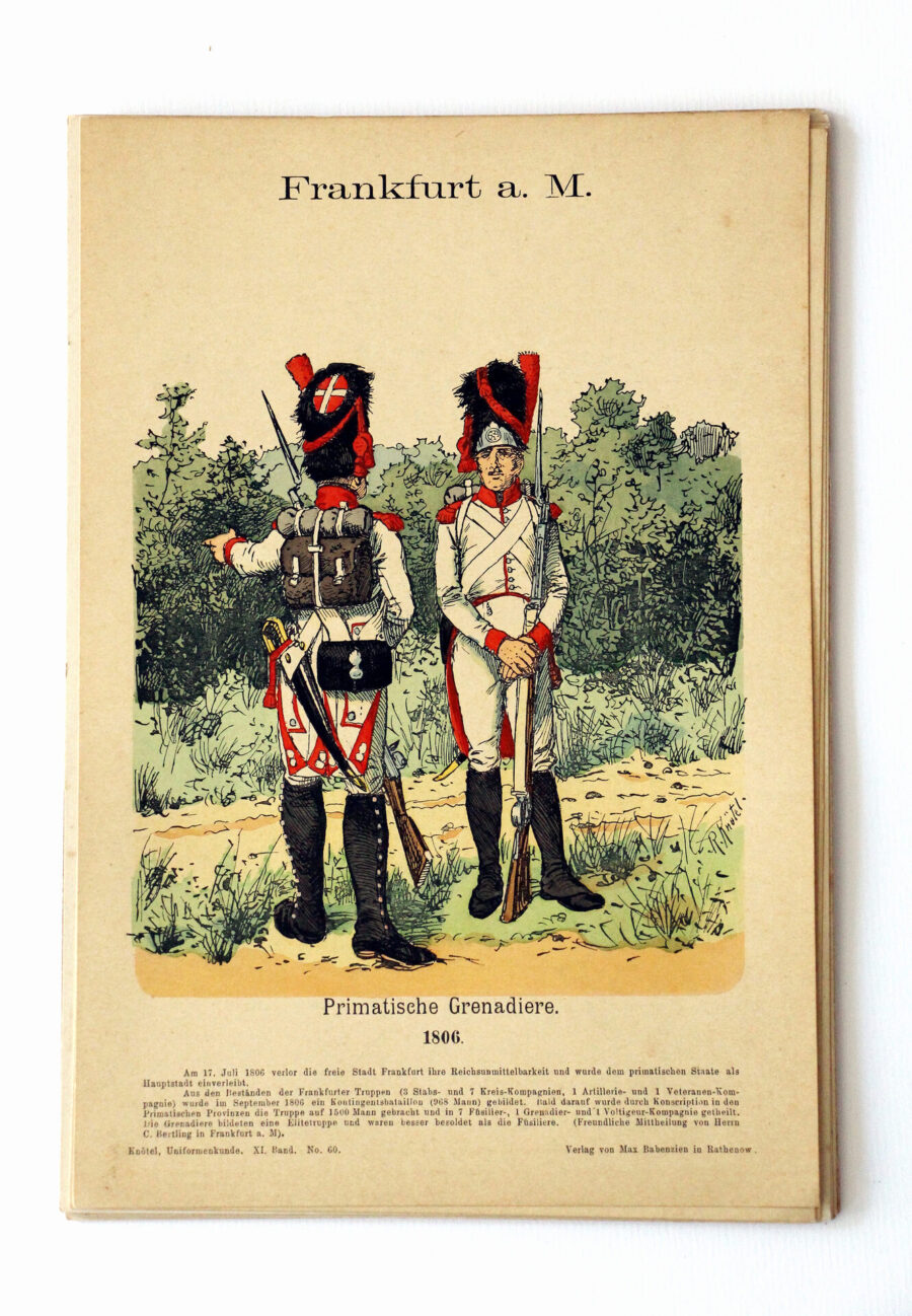 Frankfurt am Main - Uniformenkunde - Richard Knoetel - XI - Planche 60